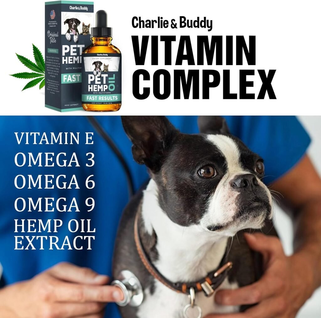 Charlie  Buddy Hеmp Оil for Dogs Cats - Helps Pets with Аnxiеty, Pаin, Strеss, Slееp, Аrthritis, Sеizures Rеlief - Нiр Jоint Hеalth - Cаlming Trеats