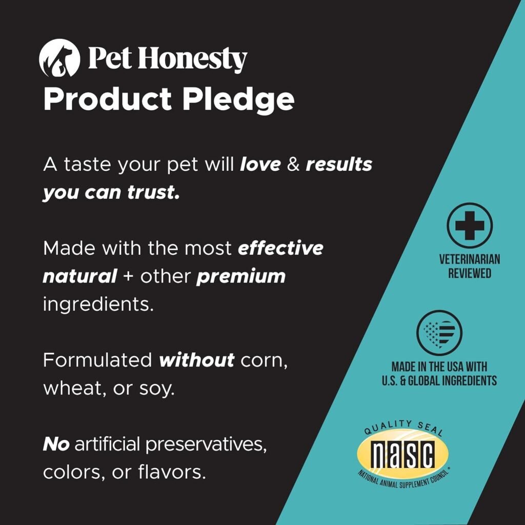 Pet Honesty Hemp Calming Chews for Dogs - Dog Anxiety Relief, Dog Calming Treats with Hemp + Valerian Root, Melatonin for Dogs - Helps Aid with Thunder, Fireworks, Chewing  Barking (Chicken 90 ct)